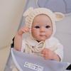 Real Looking Reborn Baby Girl Doll Bettie 18'' 48cm Full Body Silicone Vinyl Simulation Doll Handmade Exquisite 3D Painted Skin Newborn Dolls for Kids