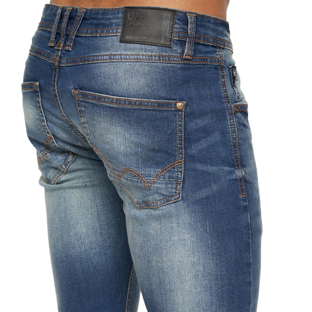 Duck and Cover Men's Tranfold Slim Jeans