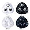 4pcs Sticky Swivel Pulley No Noise Self Adhesive Universal Pulley Rotating Wheels for Trash Can Bottom Kitchen Small Applian