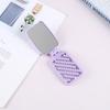 Mini Pocket Mirror Folding Comb Girl Women Portable Square Pocket Small Travel Massage Hair Brush With Mirror Styling Accessory