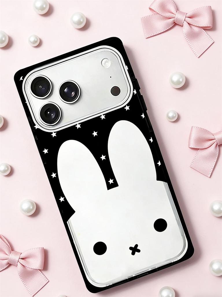 Кристальный чехол с кроликом Миффи для iPhone 15/16/17 ProMax, противоударный