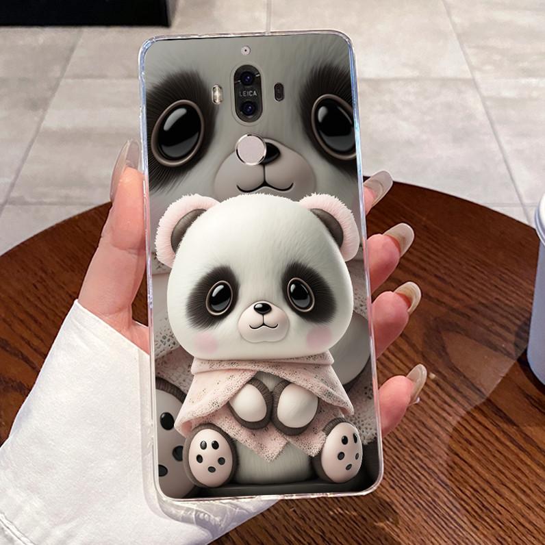 Чехол для Huawei Mate 9 MHA-L29 MHA-L09 Корпус Ультратонкий Тонкий Прозрачный Мягкий Силиконовый Чехол для Телефона Роскошный Милый Любовь Кролик Забавный Чехол