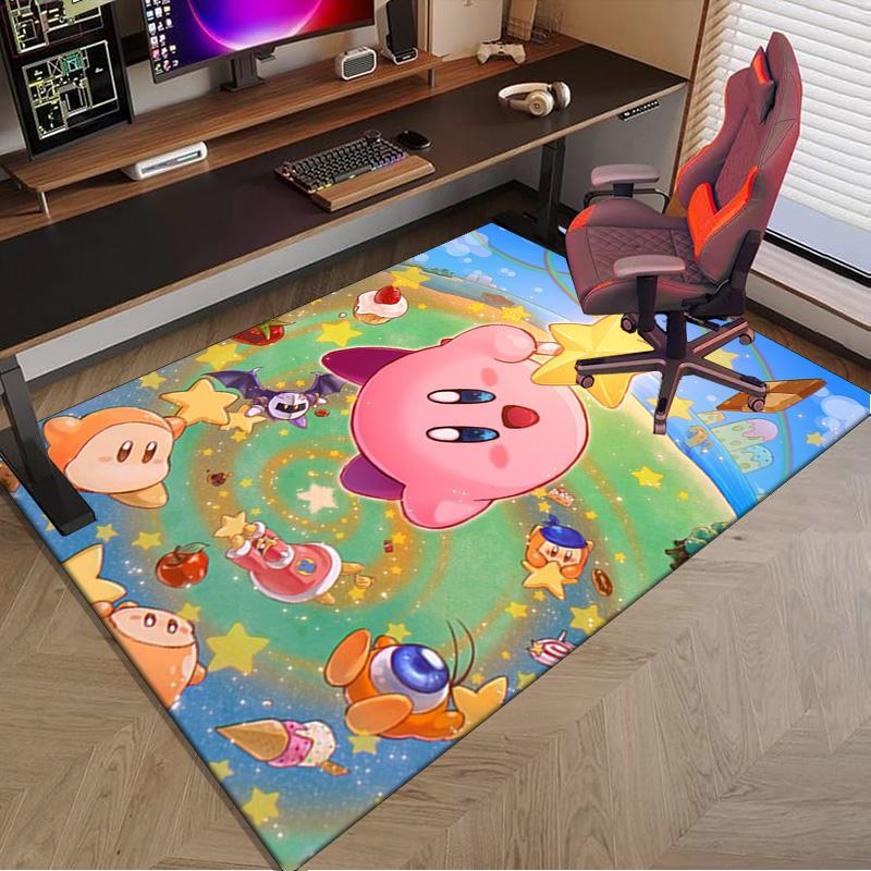 Pink pika Pattern Carpet, Chair Rug,Rug for Office Bedroom living rooms, Doormat decor Fan Gift Christmas Gift