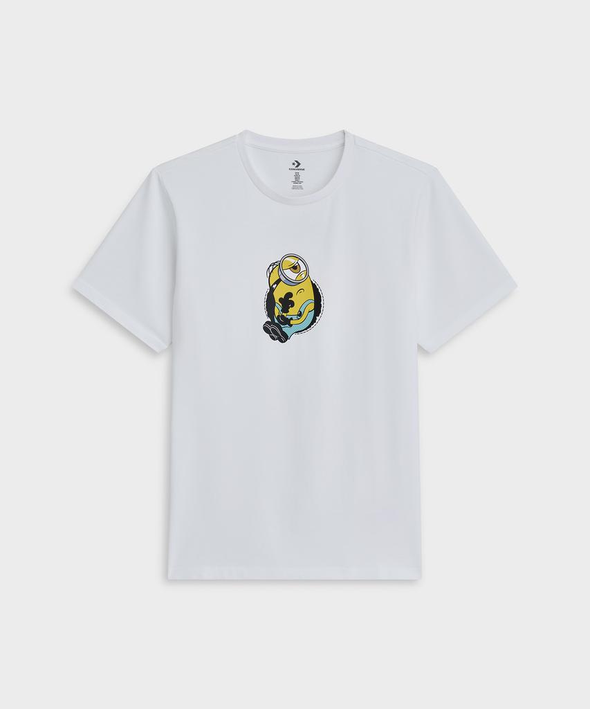 Футболка с нашивкой Keonbeoseu X Minions Белая Cvm6T226-Wht