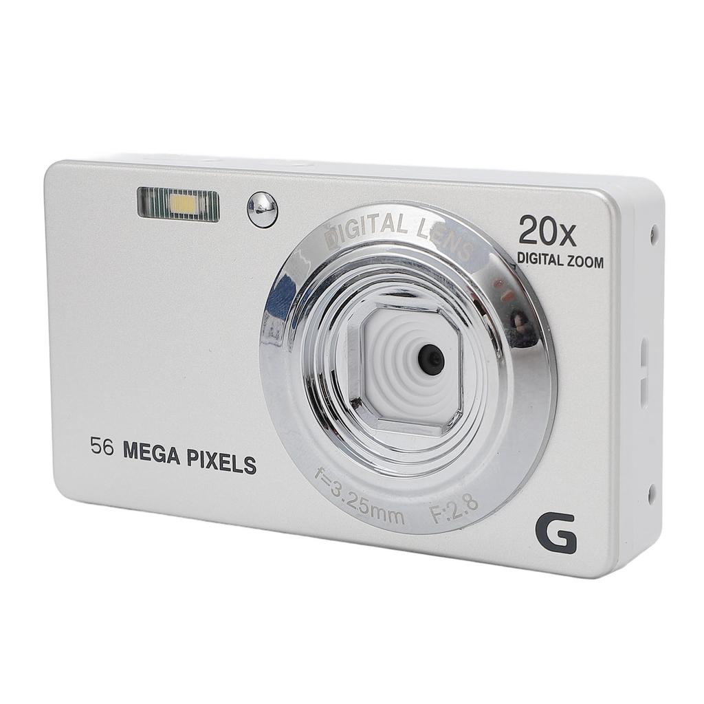 Digital Camera with Fill Light 20 Filters Speaker 2.7inch IPS Color Screen 4K 56MP 20X Zoom Anti Sha