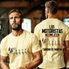 Spanish Motorcycle Biker Tshirt Los Motoristas No Envejecen Print Tee Dirt Bike Rider Birthday Gift For Unisex Unisex Street Tops