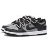 Nike Кроссовки Dunk Leather, Защита, Ударопрочность, Износостойкость, Низкие, Для скейтбординга, Детские, Черный Серый CW1590-100(Команда59 - SBOX)