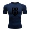 Men's Quick Dry Compression Workout Tight T-Shirt, Breathabl
