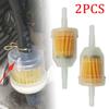 2 шт. подходят для трубчатого фильтра диаметром 6/8 мм, бензиновые линейные универсальные прозрачные топливные фильтры для мотоциклов