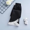 Girls' Pants for Spring and Autumn Children's Spring Pants for Outerwear Black Girls' Elastic Micro Flared Pants