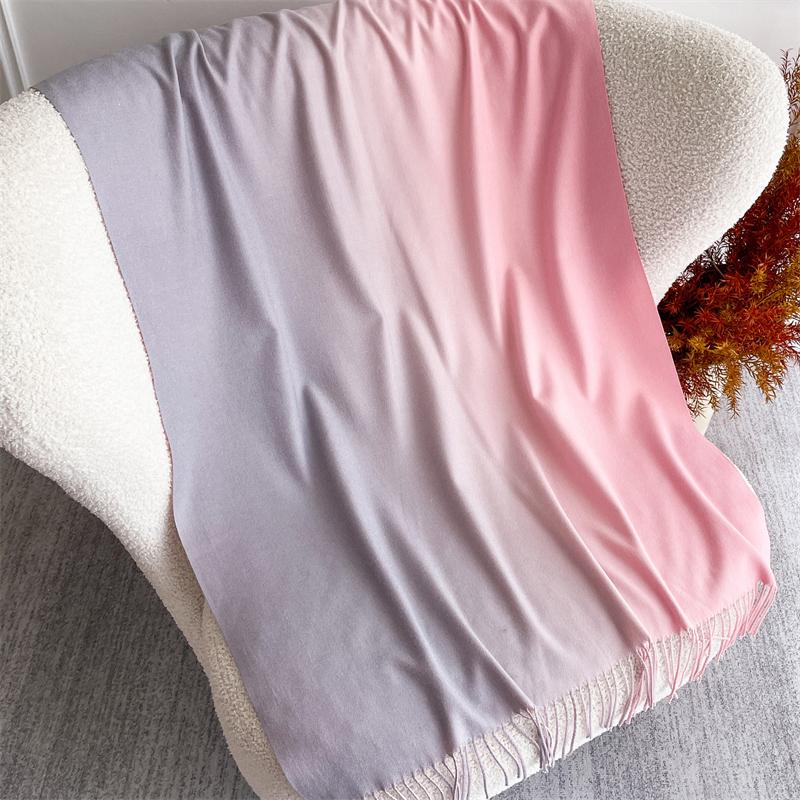 New 40 Color Winter Scarf for Women Long Warm Cashmere Scarves Hijab Solid Lady Shawl Wrap Pashmina Bandana Stoles 70X190Cm