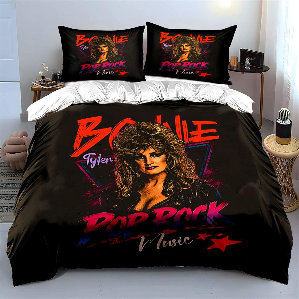 Pop Rock Music Graphic Design Bedding Duvet Cover Set Duvet Cover Pillowcases (1*Duvet Cover 2*Pillowcases, without duvet insert)
