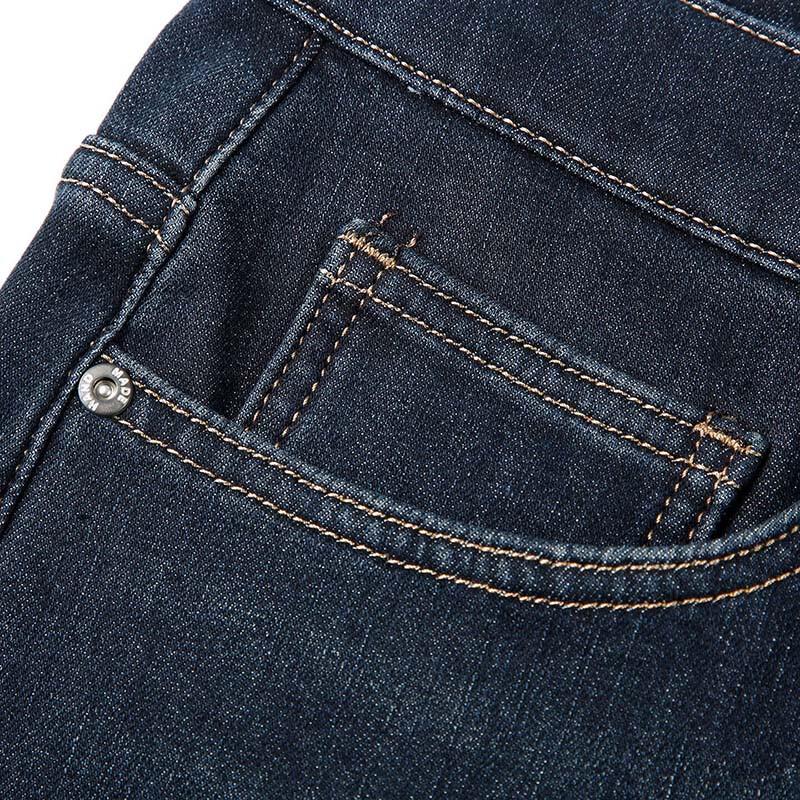 TRiES Men's Thickened Straight-Leg Denim Jeans
