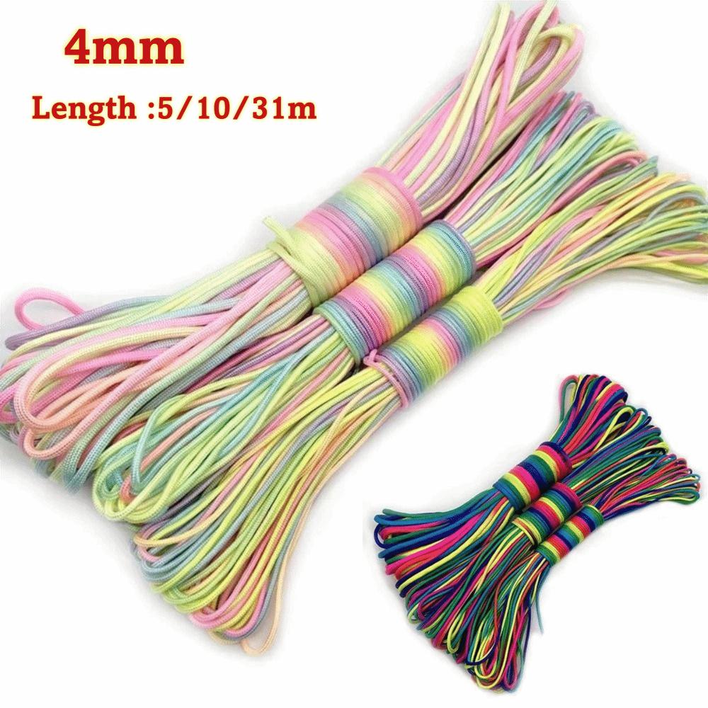 Durable Parachute Cord Multi-Strand Survival Cord New Rainbow Paracord Rope Survival Gear