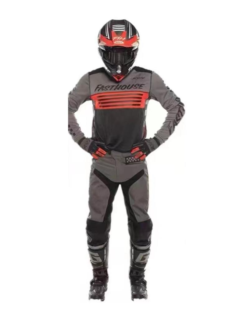 Downhill suit, mountain bike riding suit, men's and women's suit, moisture-wicking off-road motorcycle racing suit, street car quick-drying