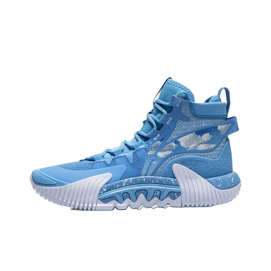 Li Ning Badfive 2 Высокие баскетбольные кроссовки для выступлений Мужские Синие ABFR001-4