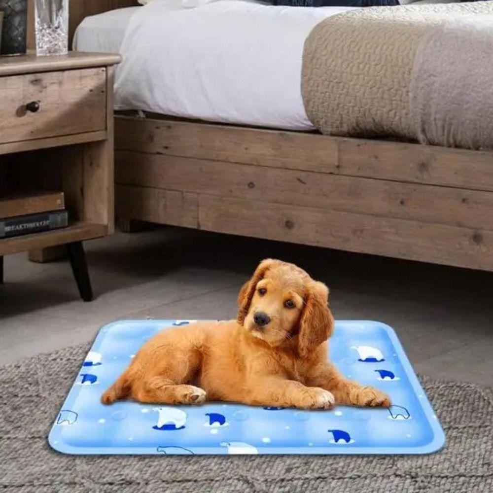 Collapsible Dog Cooling Mat Rectangle Cat Pad Mattress Pet Accessories Dog Cooling Gel Bed  Summer