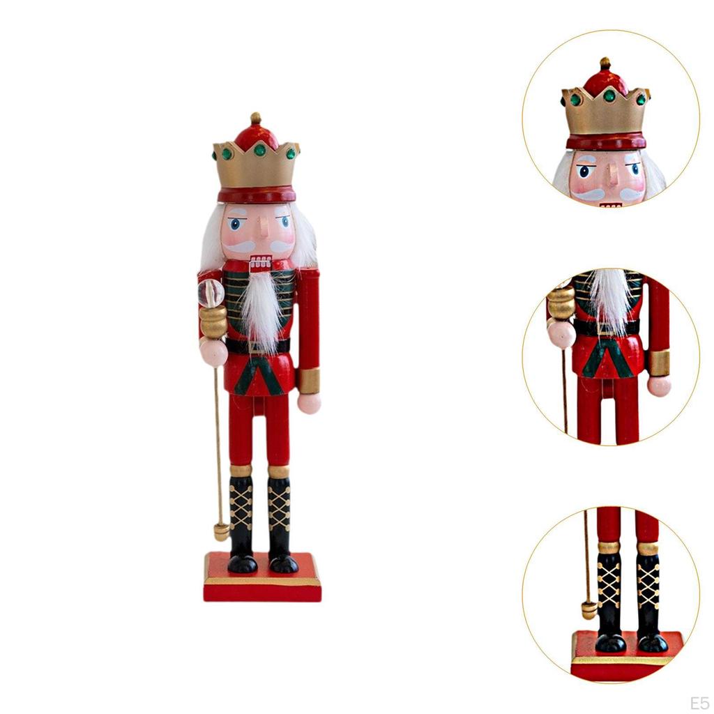 Nutcracker Figurine Christmas Decor Desk Crafts Traditional Ornament for