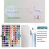 Tin Box: 100-Color Portable Watercolor Paint Set for Kids DIY Nail Art & Painting