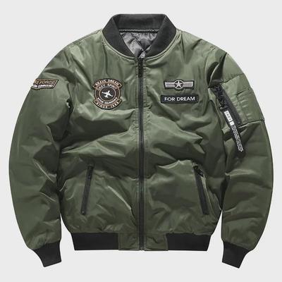 Мужская куртка Cross-Border MA-1 Flight Jacket - новая повседневная вышитая модная бейсбольная куртка с воротником
