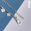 925 Silver Heart-shaped Pendant Bracelet Fashionable Wedding Jewelry