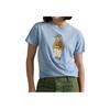 Polo Ralph Lauren Футболка с принтом Polo Bear из свободного хлопкового джерси Regular для женщин Топы 211971730001