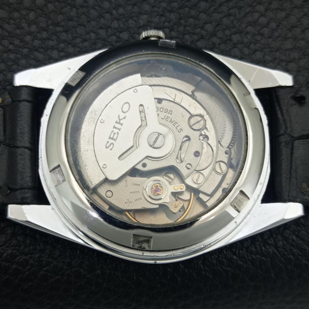 ВИНТАЖНЫЕ ОТРЕМОНТИРОВАННЫЕ МУЖСКИЕ АВТОМАТИЧЕСКИЕ ЧАСЫ SEIKO 5 6309A ЯПОНИЯ БЕЛЫЙ ЦВЕТ a442506-1