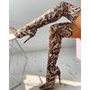 Ladies Over The Knee Women Boots  Super High Heels11CM Thin Heels Leopard Woman Long Boots Size 34-43
