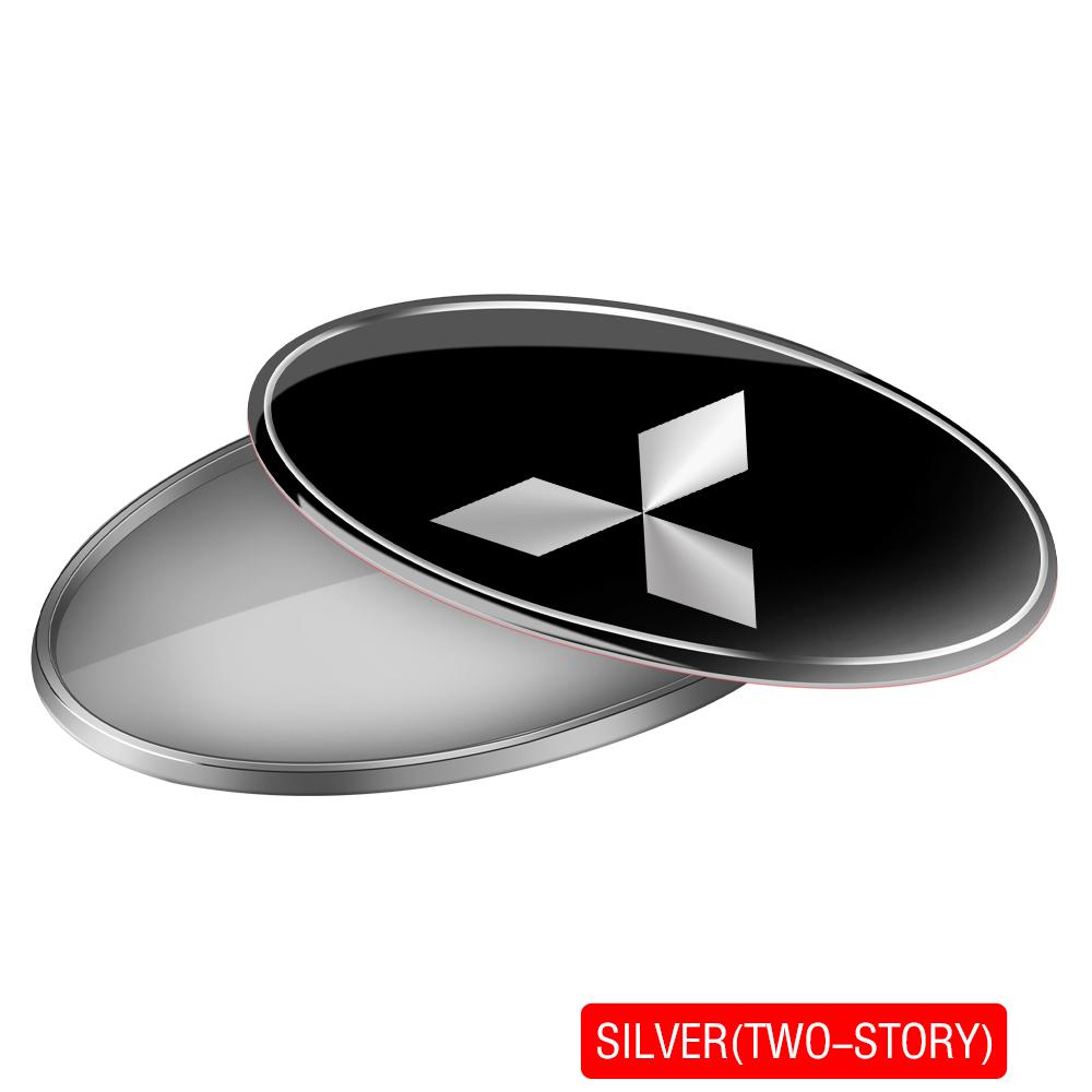 3D Metal Zinc Alloy Car Body Emblem Badge Exterior Decorative Creative Stickers For Mitsubishi Lancer L200 Outlander Eclipse ASX