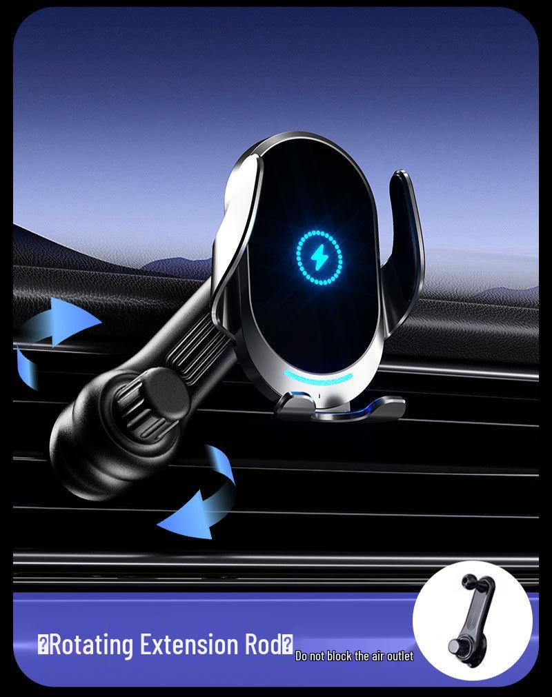 Universal Wireless Charging Car Phone Holder for Air Vent & Dashboard