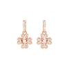 Swarovski flower hoop earrings