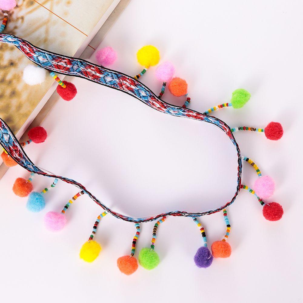 1yard Supplies Handmade DIY Craft Sewing Fabric Tassel Lace Trim Bohemia Ribbon Embroidered