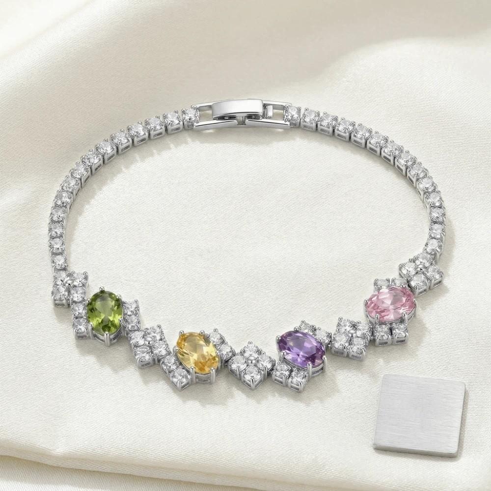 Luxury Zircon Bracelet Wristband Rhinestone Bead Bracelet Hand Accessory