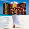 Washington Redskins Logo Print Beach Towel, Large Soft Quick Dry Towel for Beach Camping Swimming