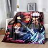 2026 newmodel Jujutsu Kaisen Anime Pattern Flannel Blanket,Multi-purpose Holiday Gift Blanket Warm And Soft Blankets All Seasons