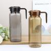 Большой рифленый кувшин 1,1 л с крышкой и ручкой, прозрачный кувшин для воды, емкость для хранения напитков для дома и офиса