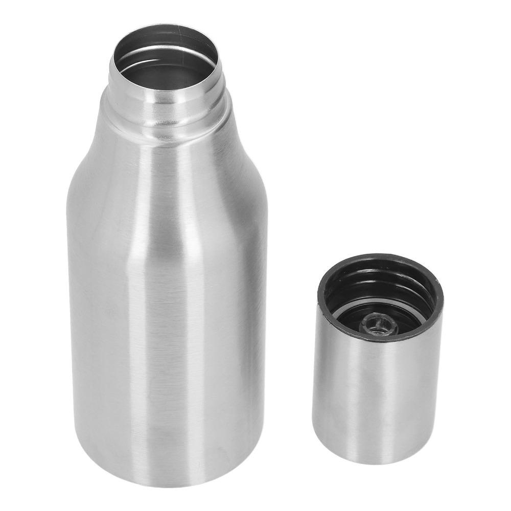 304 Stainless Steel Olive Oil Decanter 500ml Capacity Vinegar Dispenser Bottle Kitchen Use