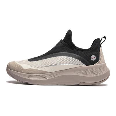 Li Ning Soft Go Slip-On амортизирующие нескользящие износостойкие дышащие легкие повседневные туфли с низким верхом мужские повседневные туфли AGLU105-3