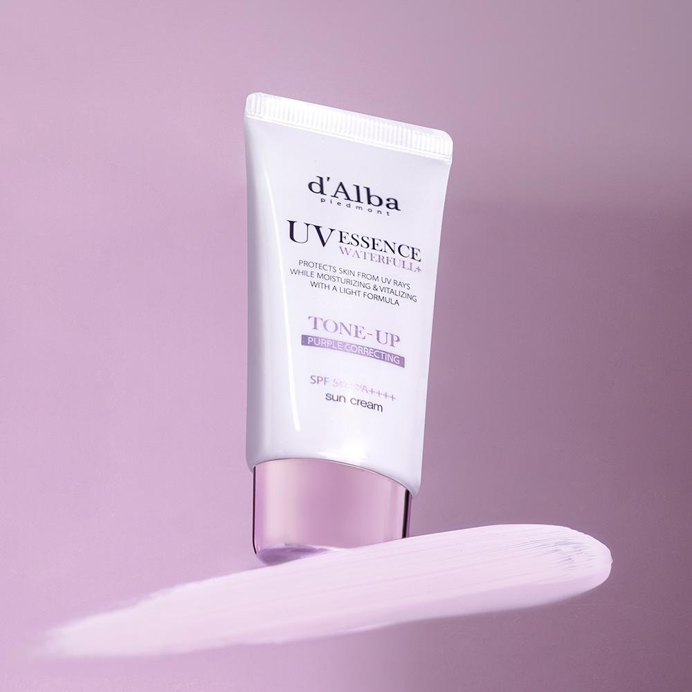 [d'Alba] Vegan Waterful Purple Tone-Up Sun Cream SPF50+ PA++++ 50ml