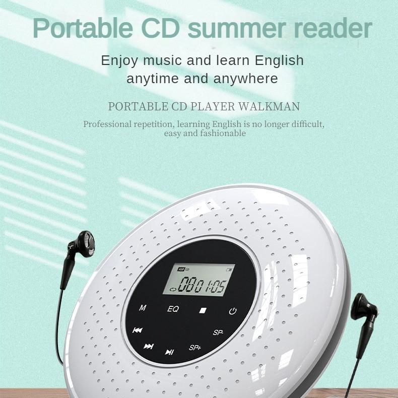 Портативный CD-плеер Интеллектуальный Bluetooth Walkman Сенсорный Экран Ультратонкий CD-плеер 142*142*29 мм