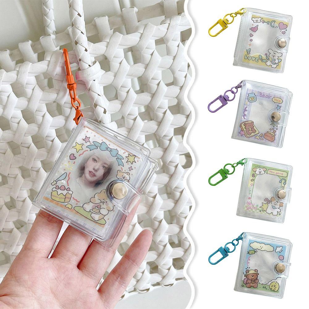 Держатель для фотокарточек Cartoon Idol, 2-дюймовый альбом для хранения карточек, мини-фотоальбом для девочек