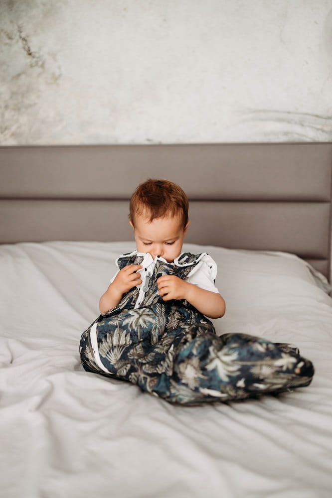 Спальный мешок Grow Up Винтажные животные Небесно-голубой