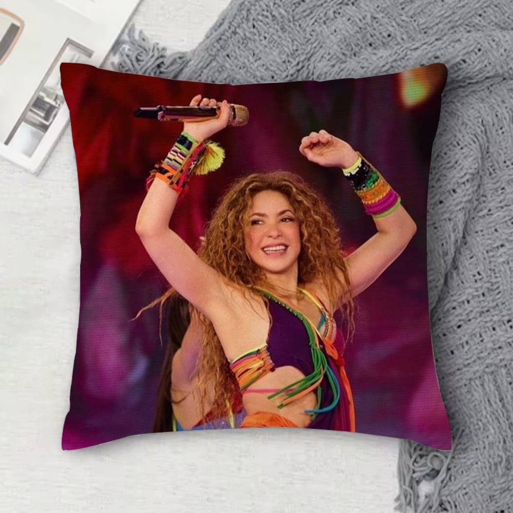 SShakira Doublesided Printed Square Decorative Cushion Cover for Sofa Living Room Home Decor
