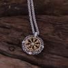Винтажное полое скандинавское компас Вегвисир ожерелье из нержавеющей стали скандинавский амулет для мужчин женщин модные украшения подарок