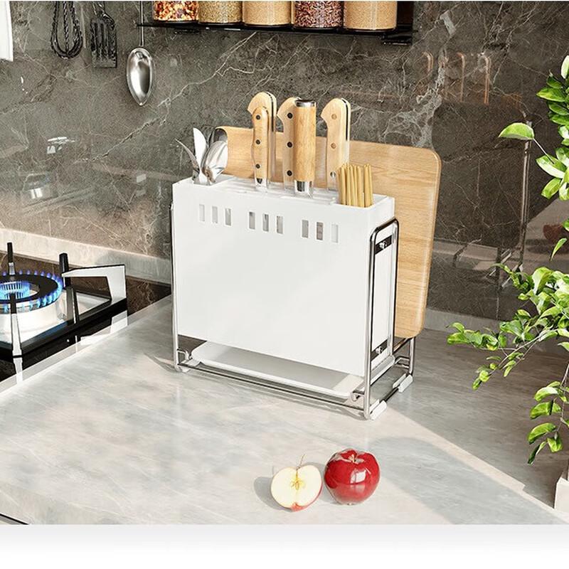 Kitchen Utensil & Knife Drainer Rack