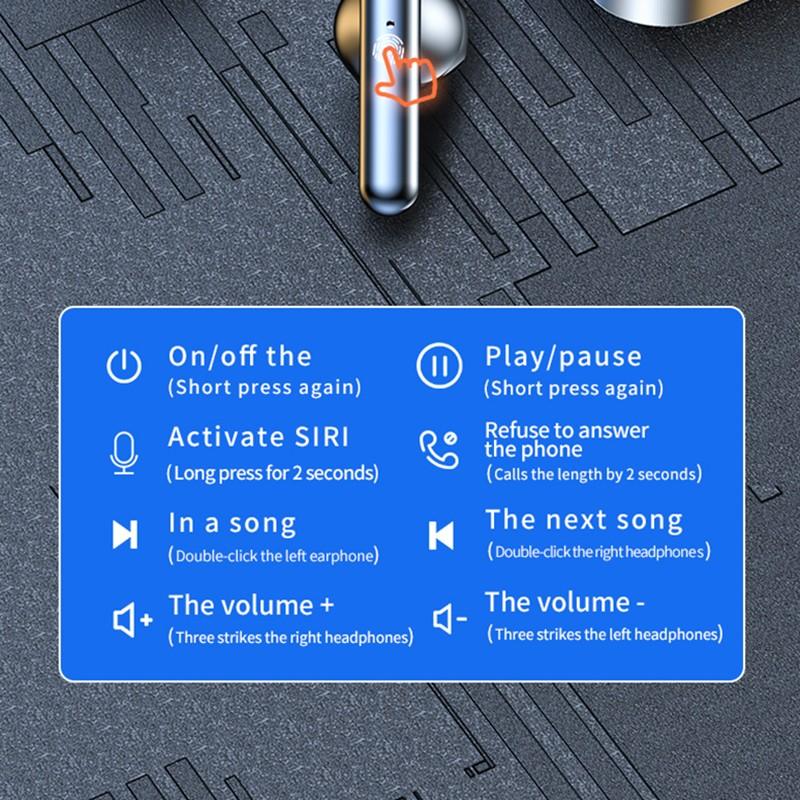 K60 Mirror TWS Беспроводные наушники Bluetooth 5.3 Гарнитура HiFi Звуковые музыкальные наушники Беспроводные наушники