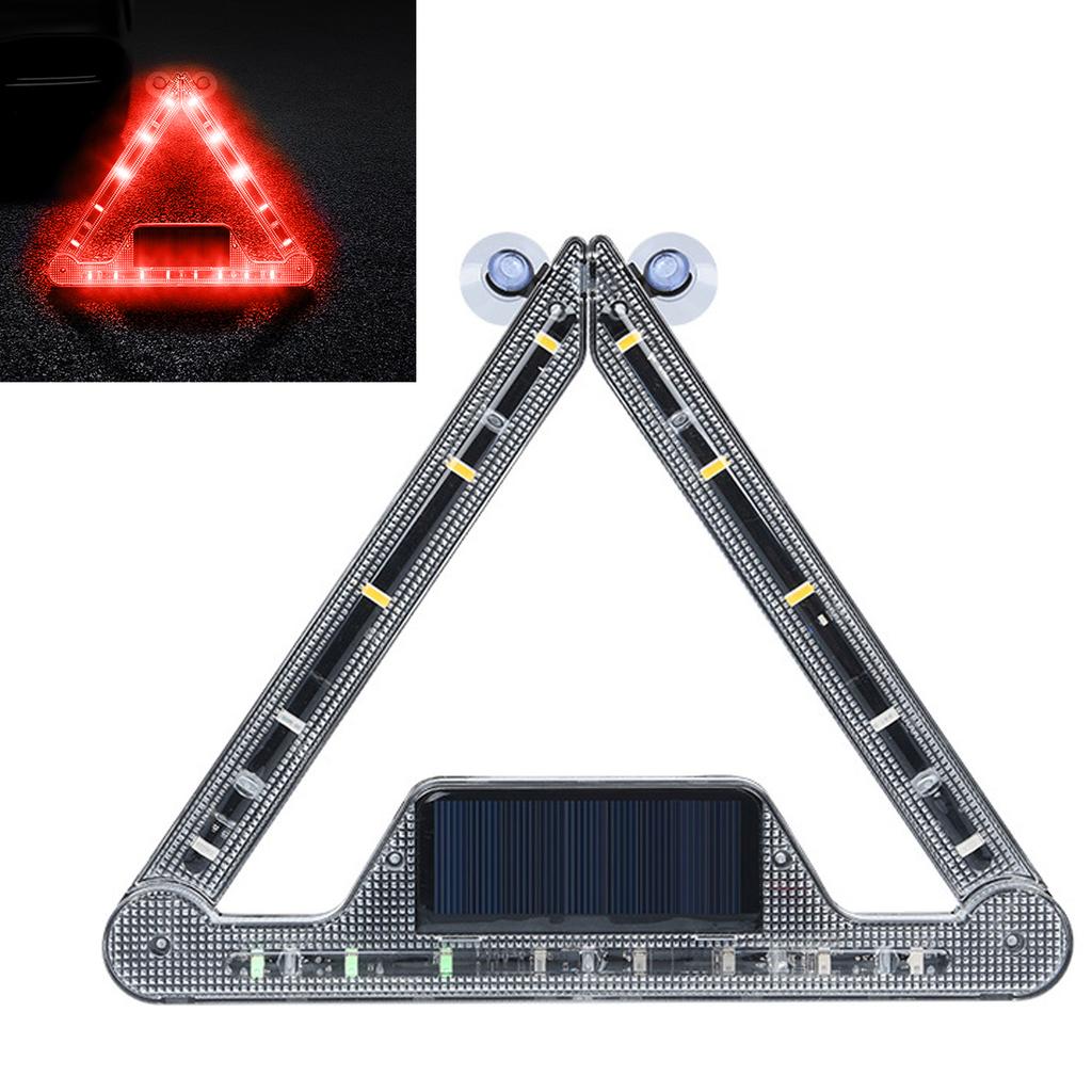 Аварийный свет для автомобиля на солнечной батарее 5 В, складной, вращающийся светодиодный сигнальный свет, перезаряжаемый через USB, многорежимный задний фонарь для автомобиля