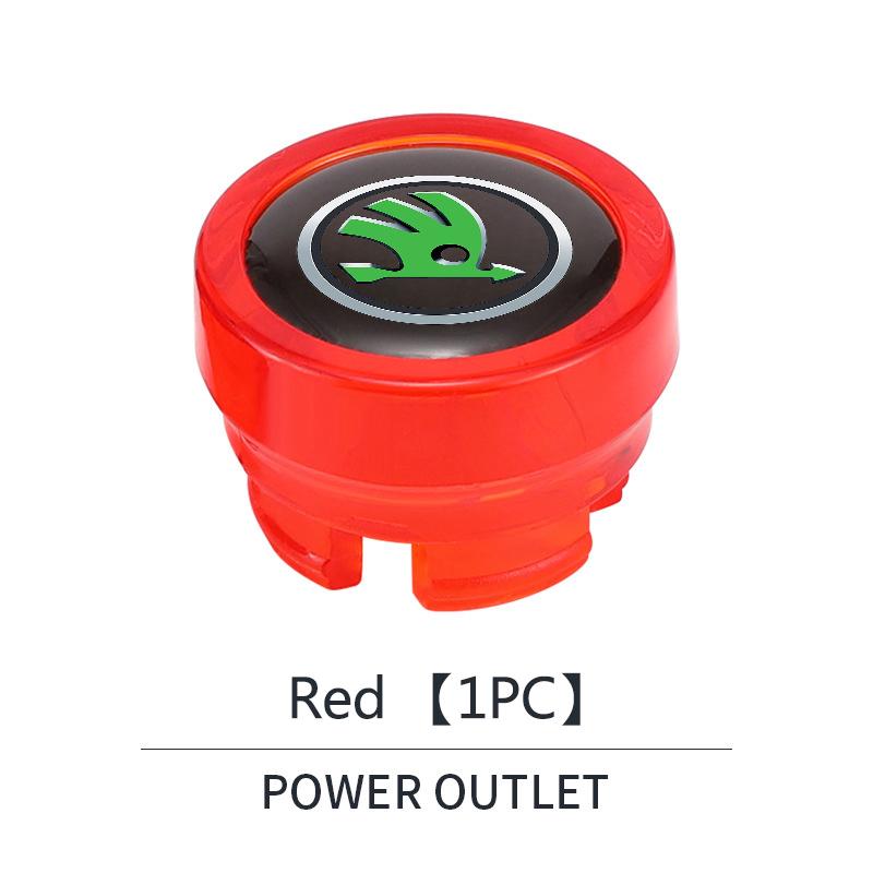 WMTY7 1pcs Car Cigarette Lighter Dust Cover Dustproof Cap Plug For Skoda Octavia A5 A7 A2 Rapid Fabia Superb Kodiaq Auto Accessories