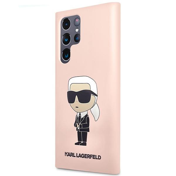 Karl Lagerfeld Klhcs23Lsnikbcp Sam S23 Ultra S918 Hardcase Różowy/Pink Silicone Ikonik