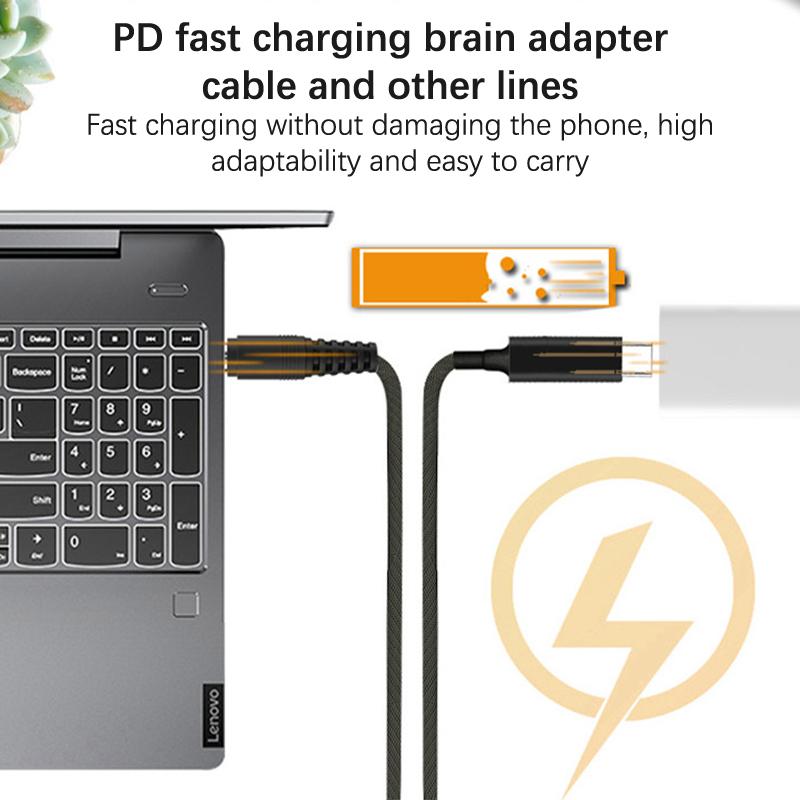 65/100 Вт Тип C DC адаптер питания разъем разъем USB Type C к универсальному быстрому зарядному кабелю шнур для ноутбука Lenovo Asus Hp Acer